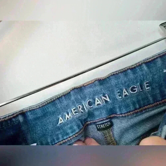 American Eagle Outfitters Womens Flare Western Country Jeans Short Stretch 0 - Picture 7 of 8